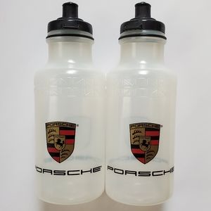 Pair of Porsche Logo (NWOT) Plastic Water Bottle